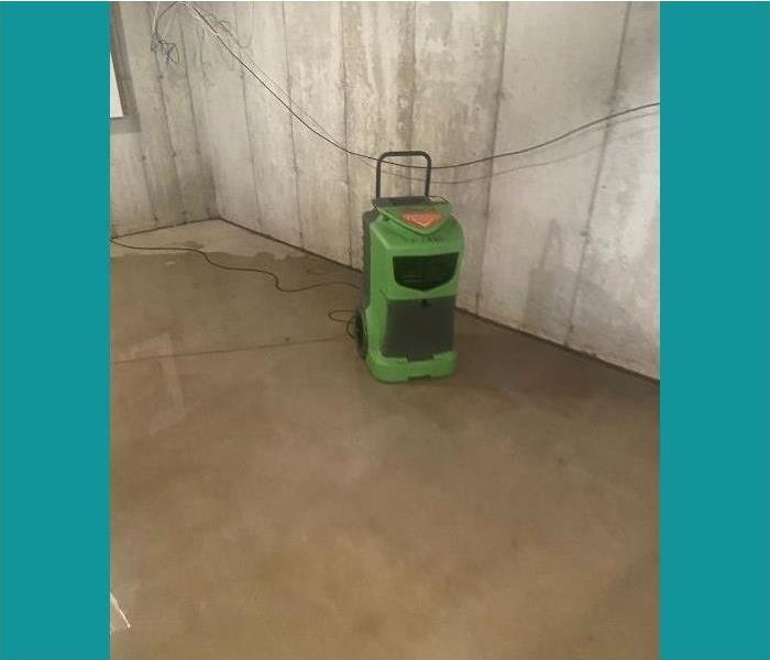 Our SERVPRO dryer set up to eliminate the water damage.