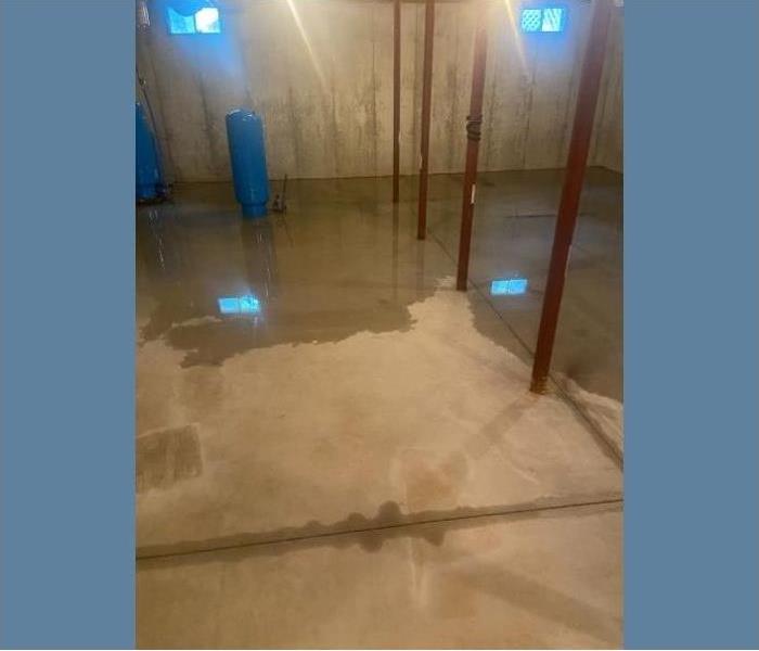 A flooded basement in Saratoga Springs.